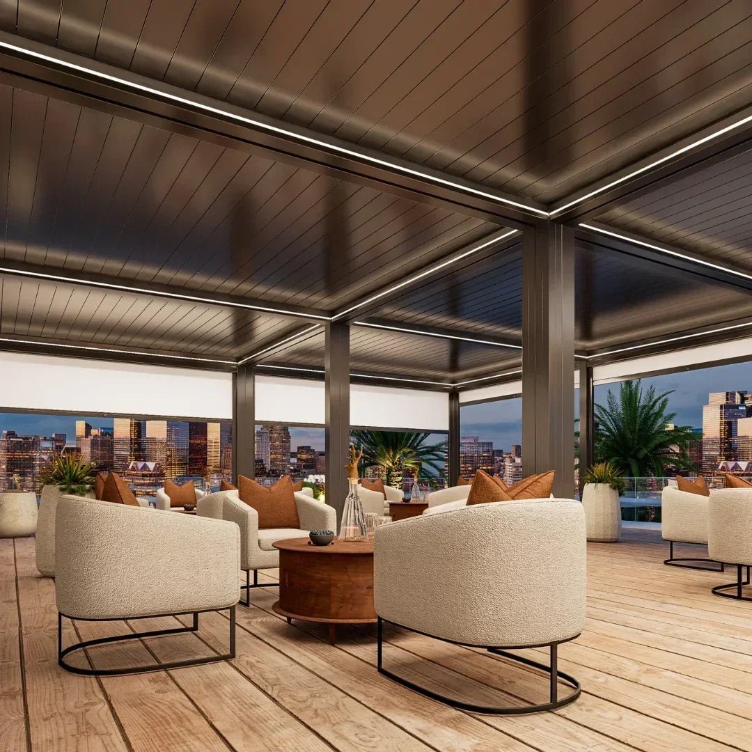 4x3m Pergola Adossée Bioclimatique : Gamme Nova - Quality Spa