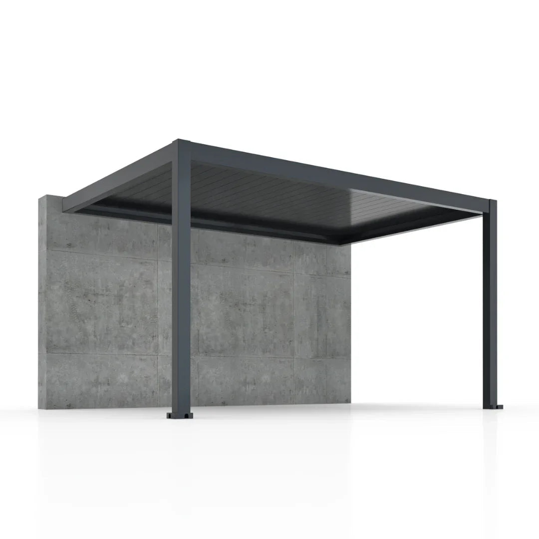 4x3m Pergola Adossée Bioclimatique : Gamme Nova - Quality Spa