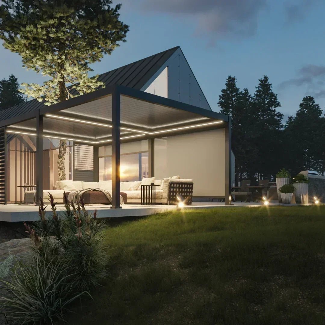 4x4m Pergola Bioclimatique : Gamme Nova - Quality Spa