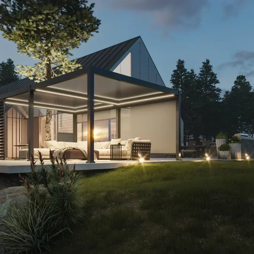 6x3m Pergola Adossée Bioclimatique : Gamme Nova - Quality Spa