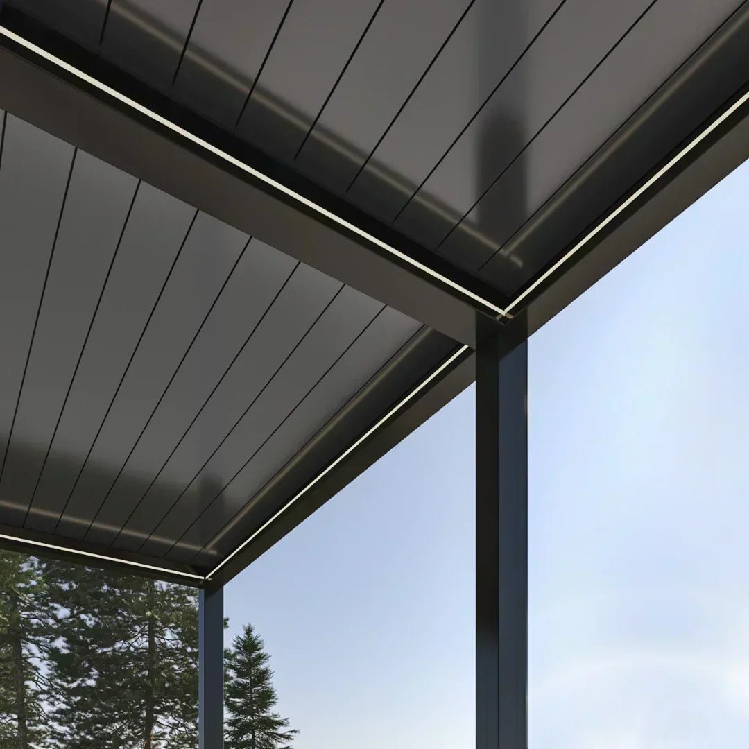 6x3m Pergola Adossée Bioclimatique : Gamme Nova - Quality Spa