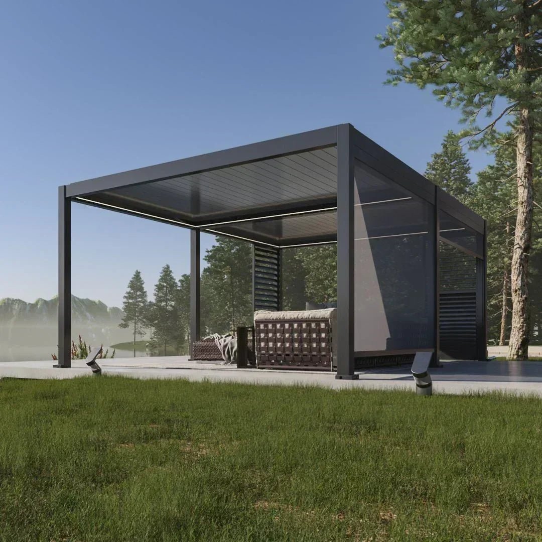 6x3m Pergola Adossée Bioclimatique : Gamme Nova - Quality Spa