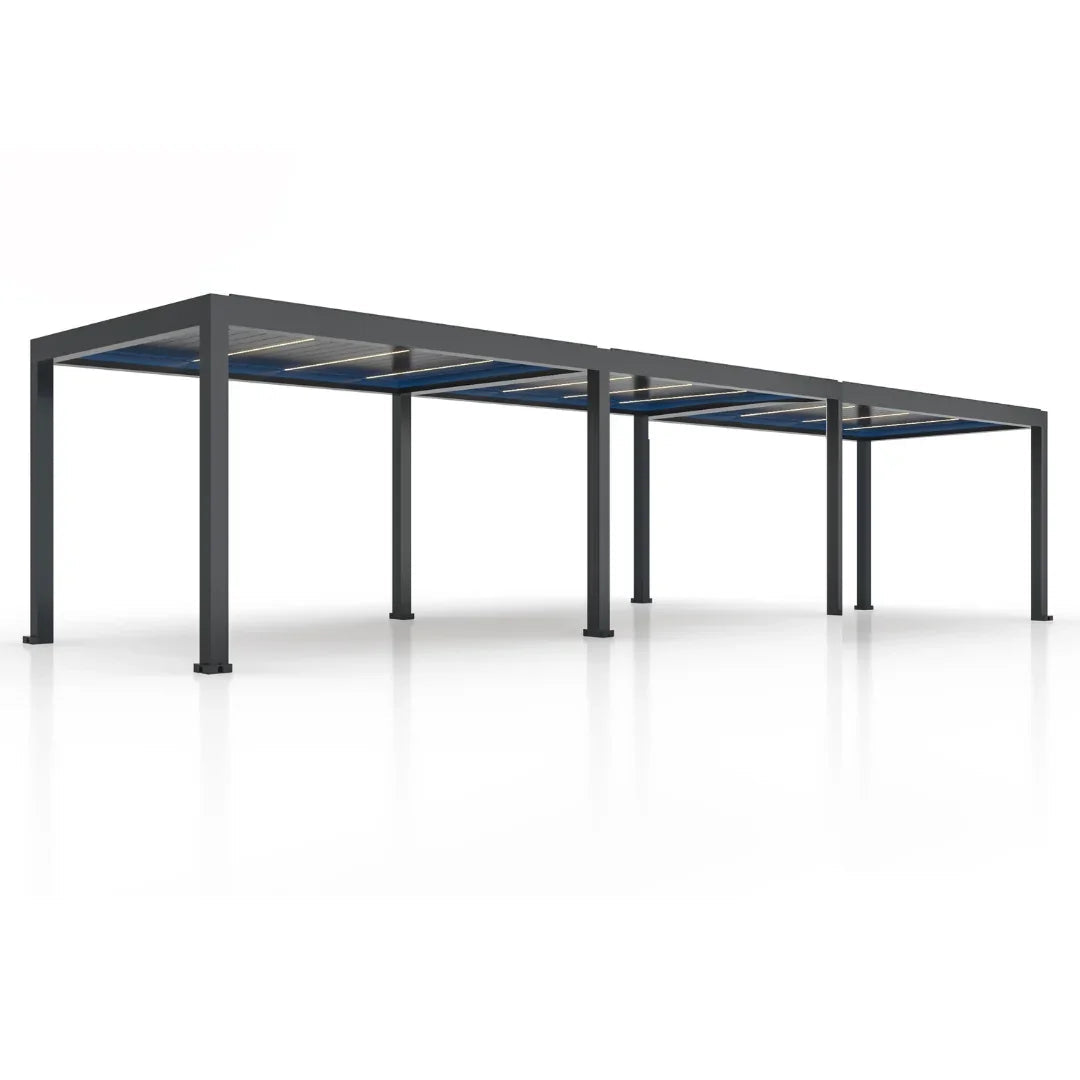 10x4m Pergola Bioclimatique : Gamme Alto - Pergomax