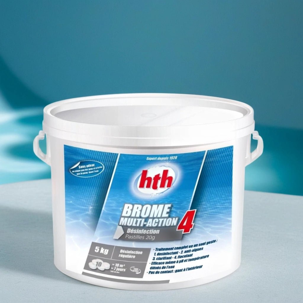 Brome Multi - Action 4 Seau de 5kg HTH - Quality Spa