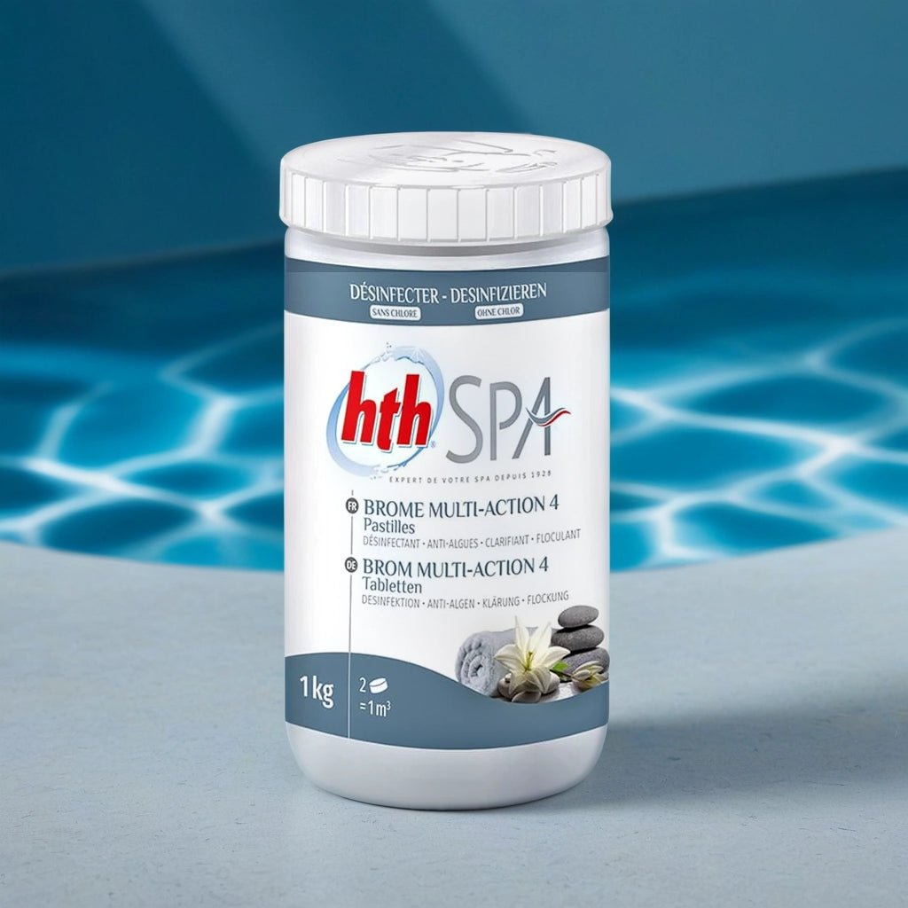 Brome Mutli - action 4 - HTH spa - Pastilles 20G - 1KG - Quality Spa