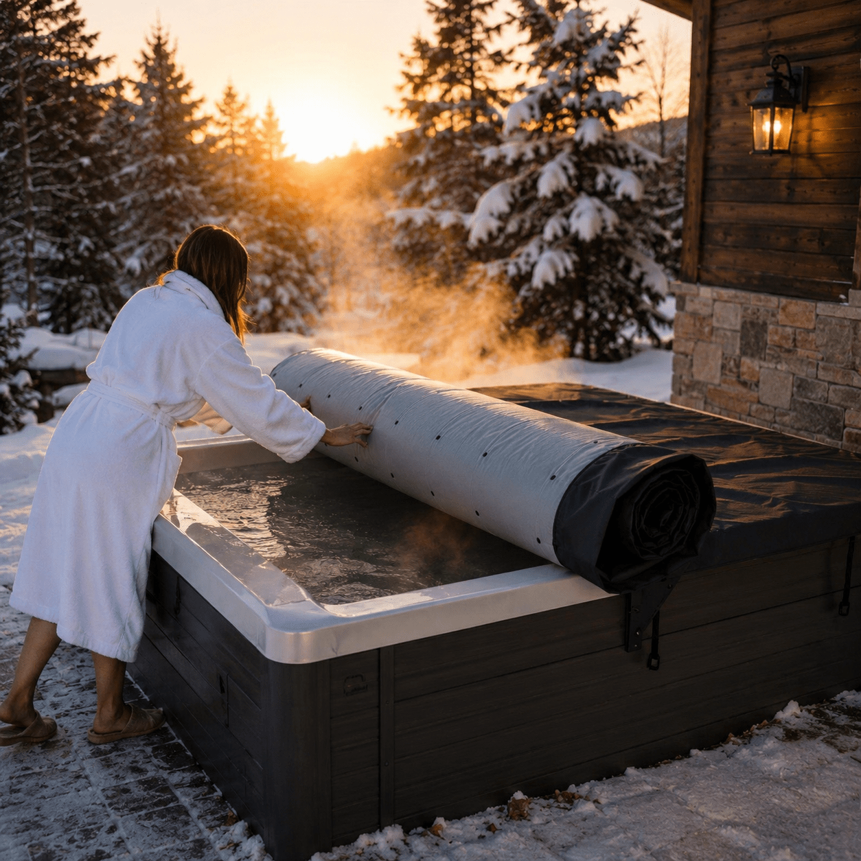 Couverture spa de nage : isolation, économies et protection optimales - Quality Spa