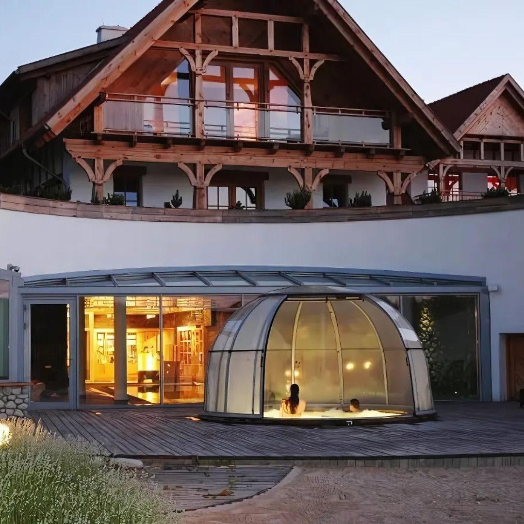 Dôme Abri pour Spa | Bull’OSpa : La Sphère tournante à 360° - Pergomax