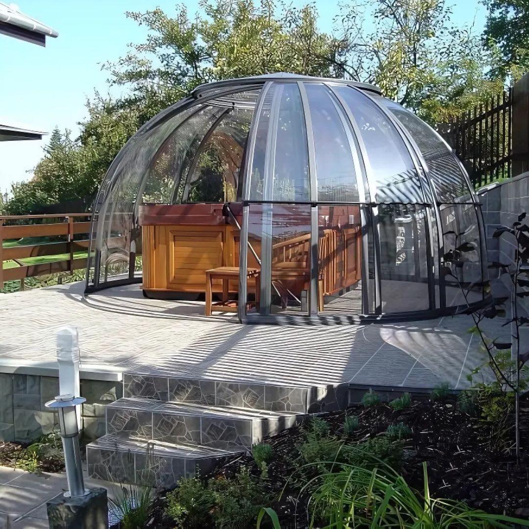 Dôme Abri pour Spa | Bull’OSpa : La Sphère tournante à 360° - Pergomax