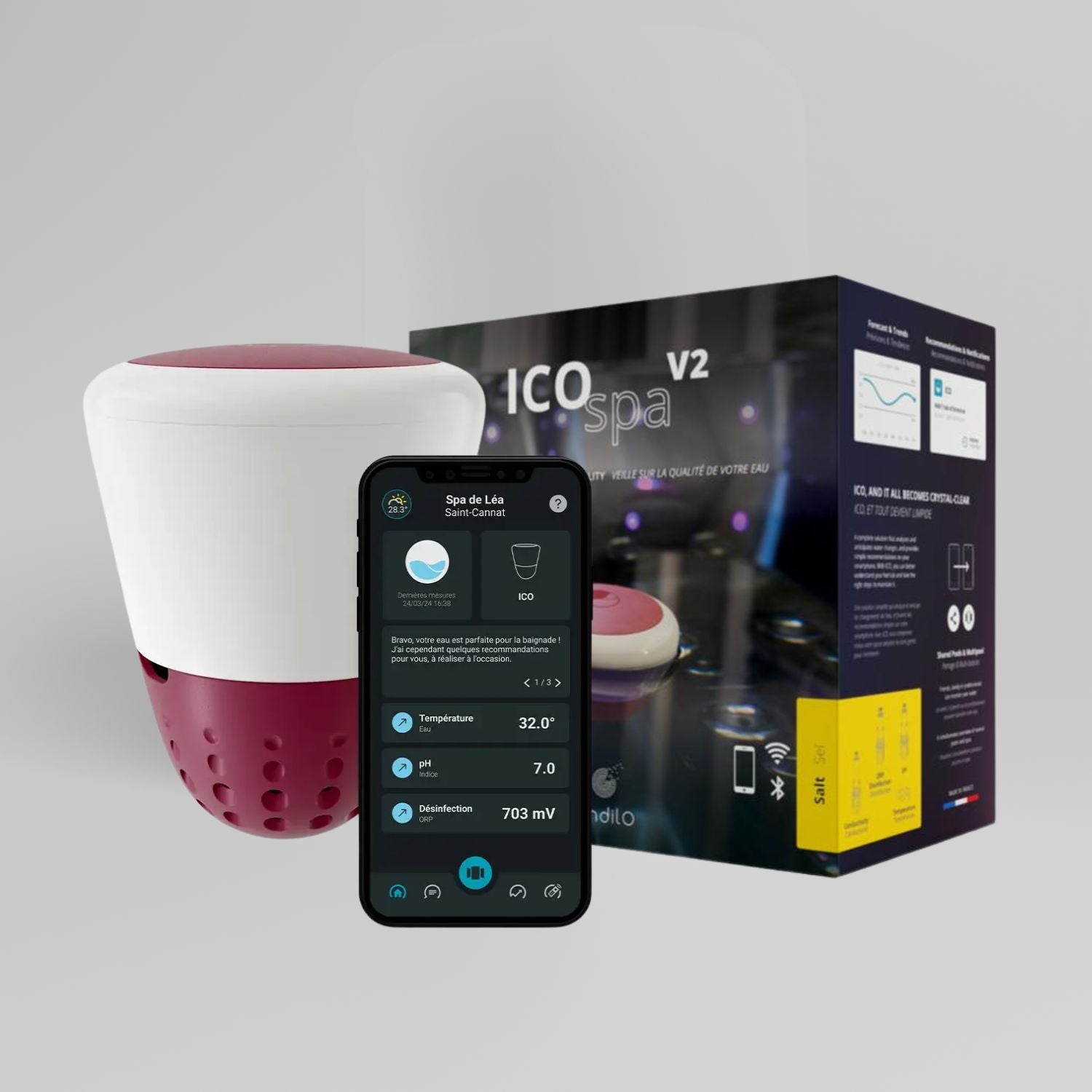 ICO SPA – Analyseur d’eau connecté pour Jacuzzi - Quality Spa
