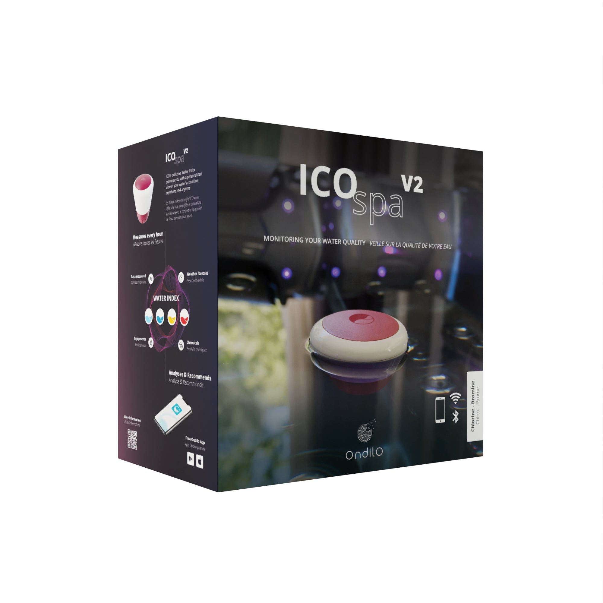 ICO SPA V2 – Analyseur Brome/Chlore connecté pour Jacuzzi - Quality Spa