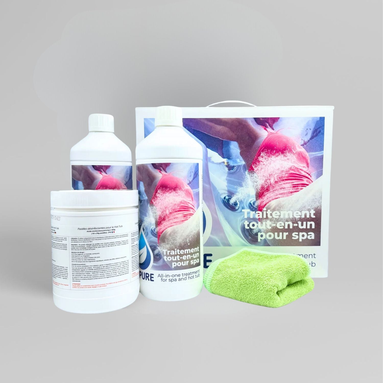 Kit O'Pure pour Spa : Des produits naturels pour la désinfection de votre jacuzzi - Quality Spa