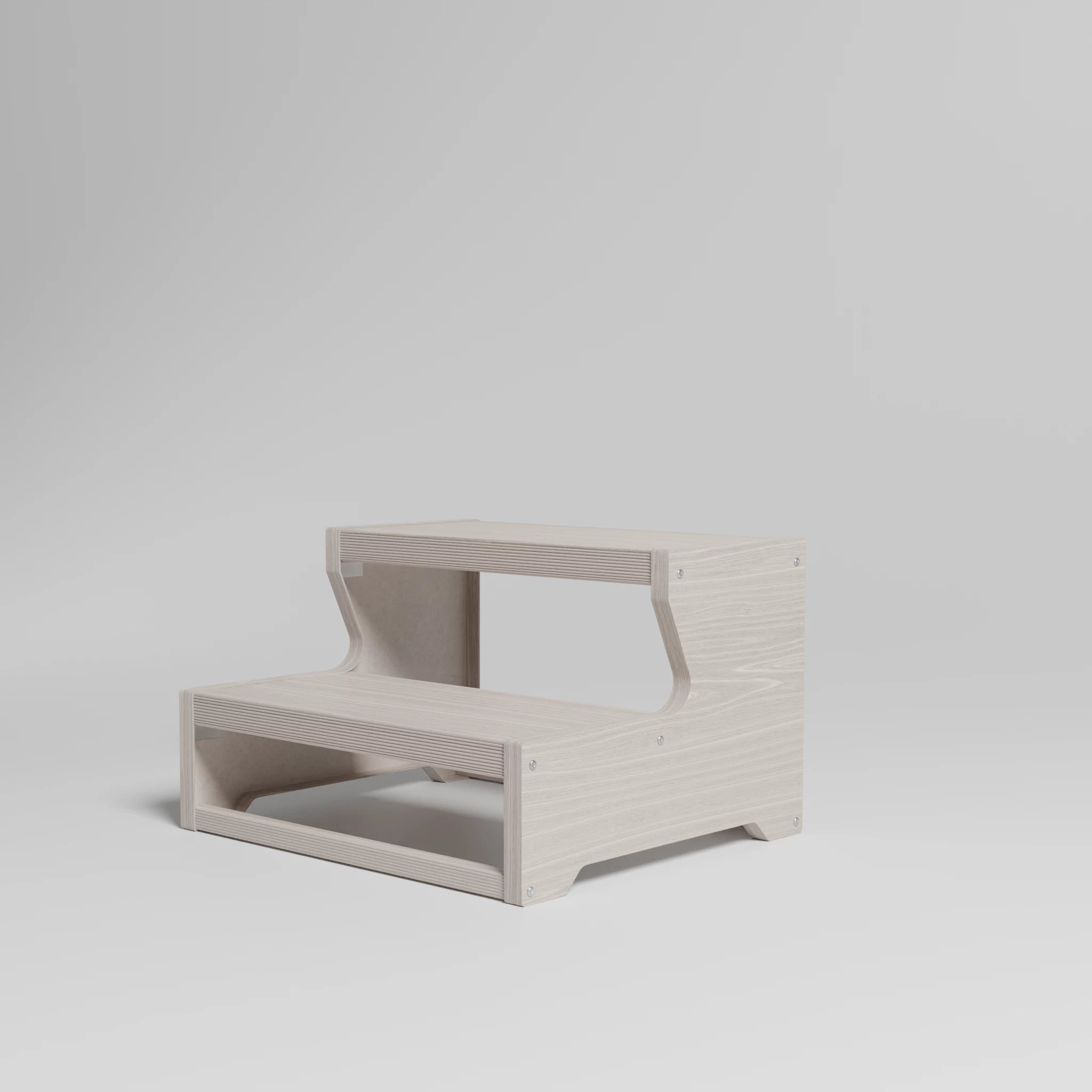 Marche pour Spa bois gris en aluminium - Quality Spa