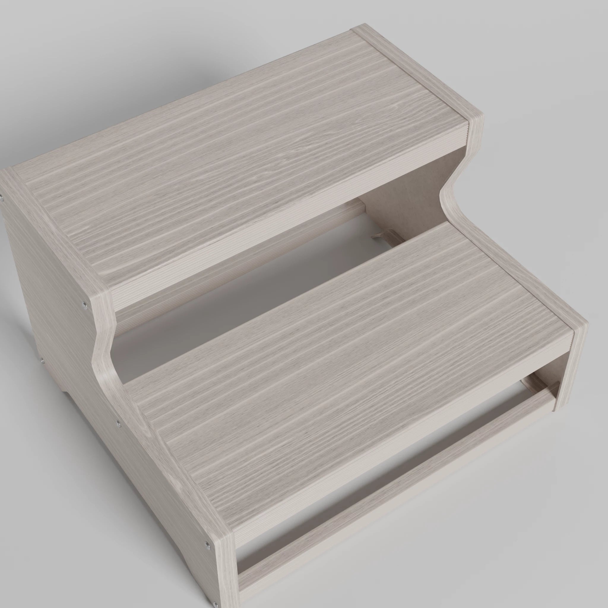 Marche pour Spa bois gris en aluminium - Quality Spa