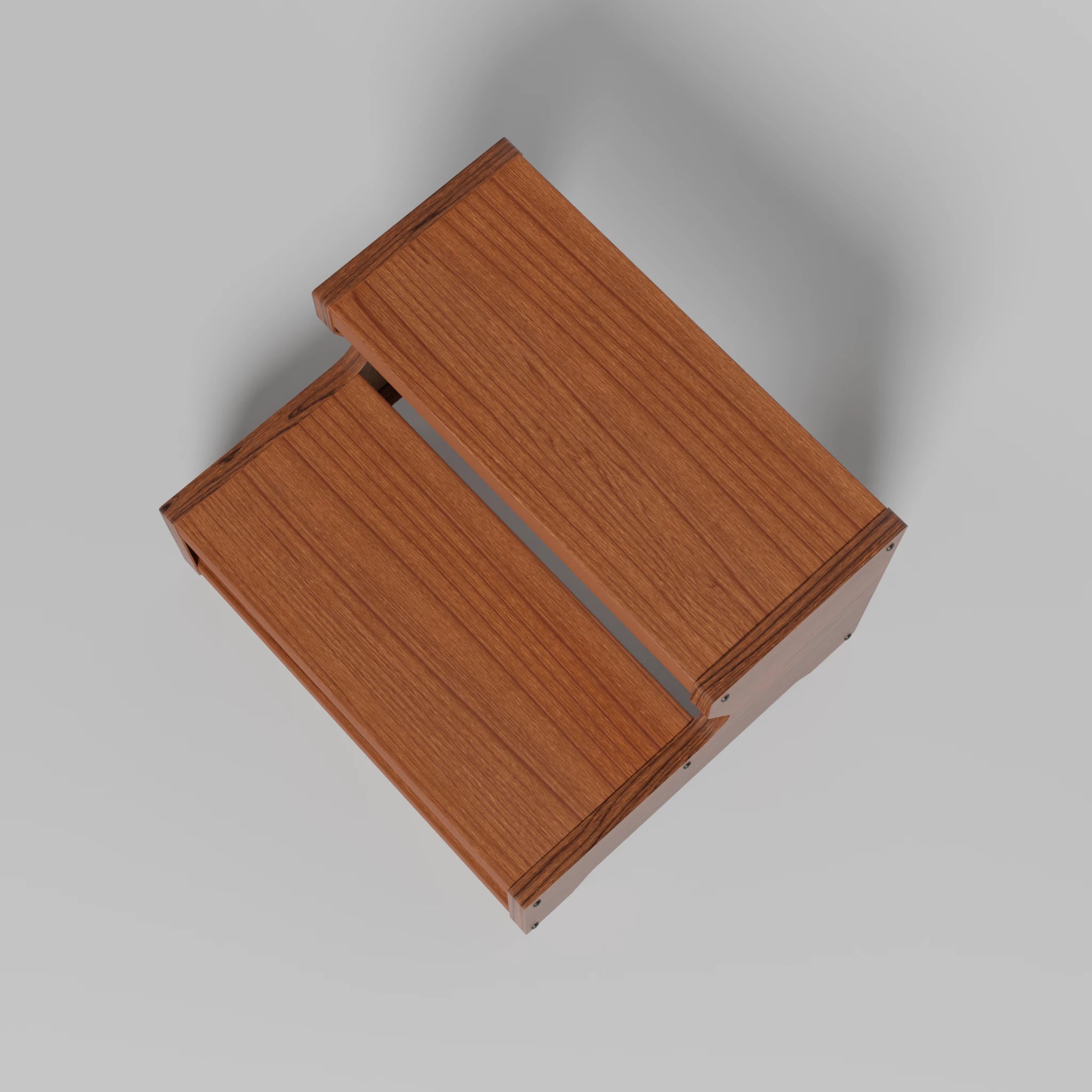 Marche pour Spa Bois Teck en aluminium - Quality Spa