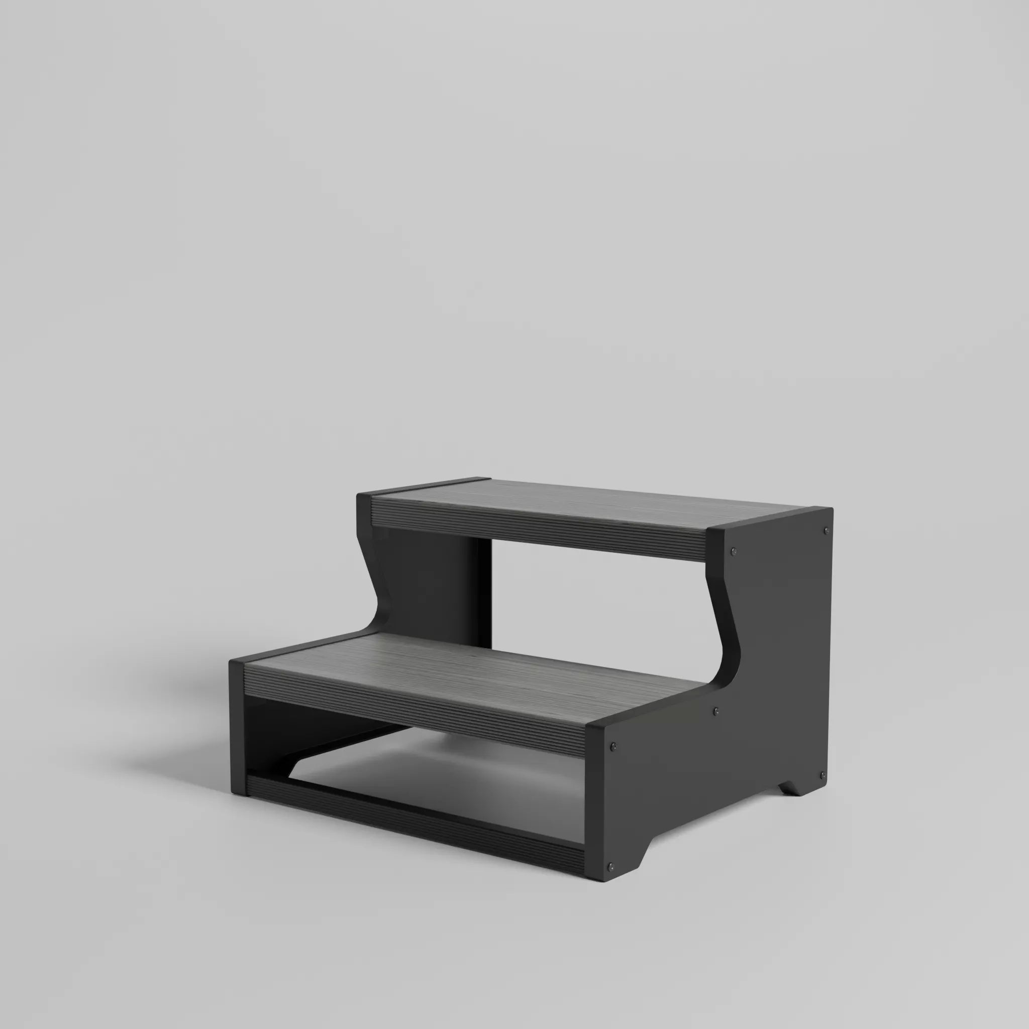 Marche pour Spa grise anthracite en aluminium - Quality Spa