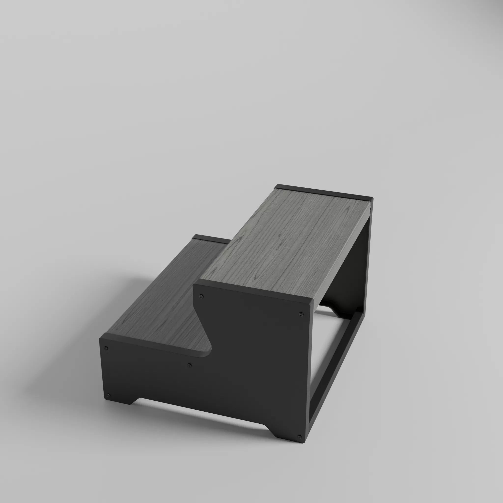 Marche pour Spa grise anthracite en aluminium - Quality Spa