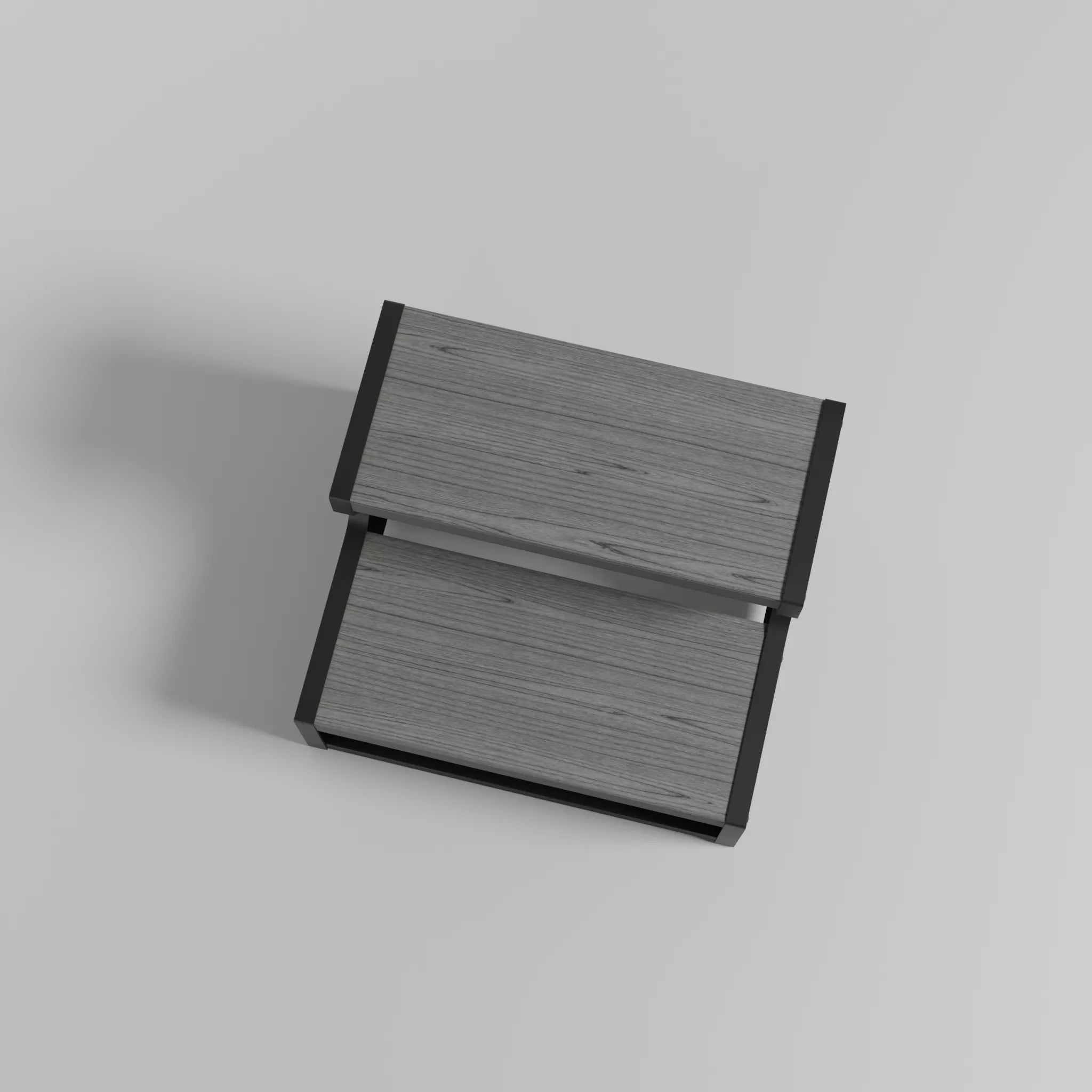 Marche pour Spa grise anthracite en aluminium - Quality Spa