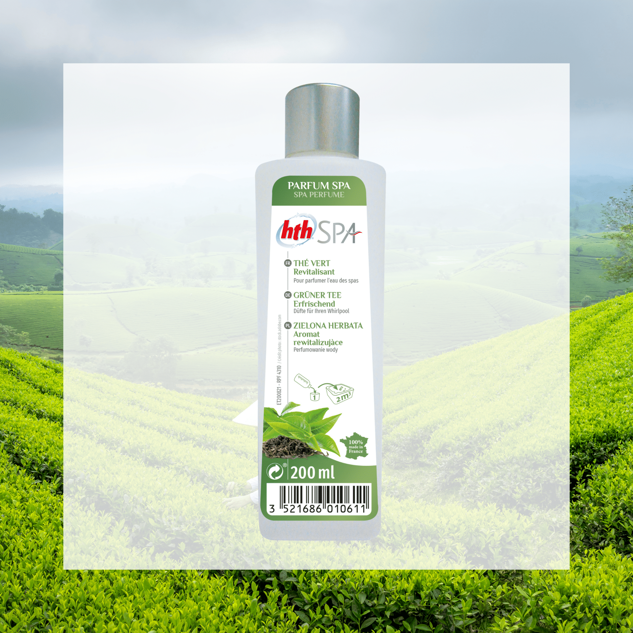 Parfum thé vert - Aromathérapie HTH Spa - Quality Spa