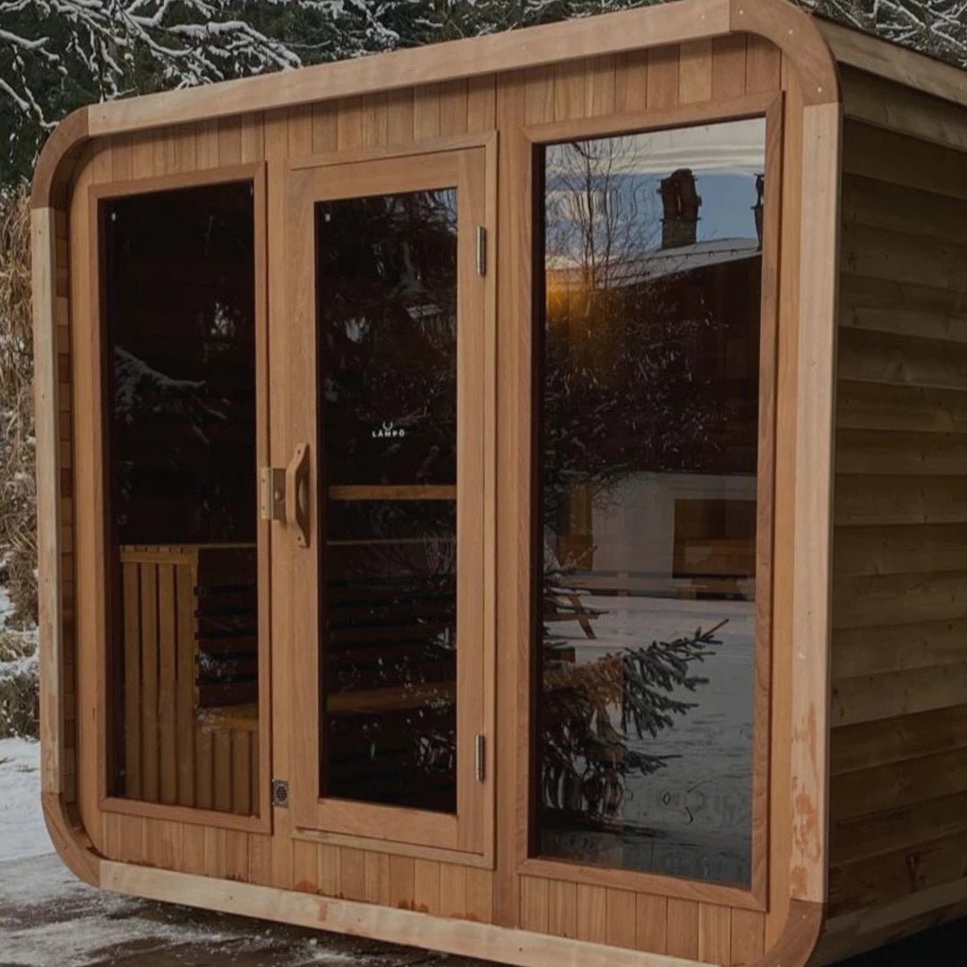 Sauna Cube Extérieur Luxe - Design Moderne & Élégant - Quality Spa