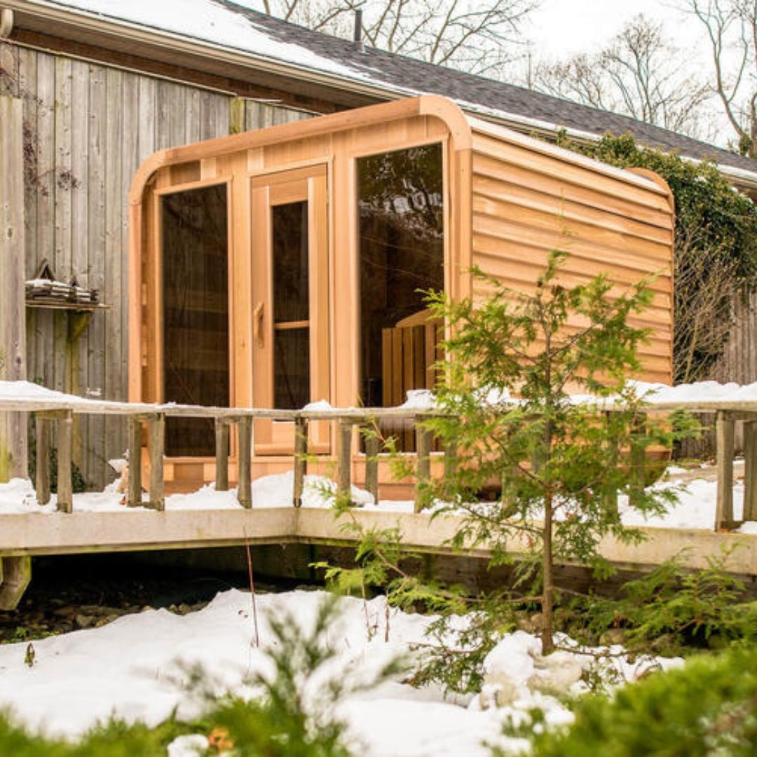 Sauna Cube Extérieur Luxe - Design Moderne & Élégant - Quality Spa