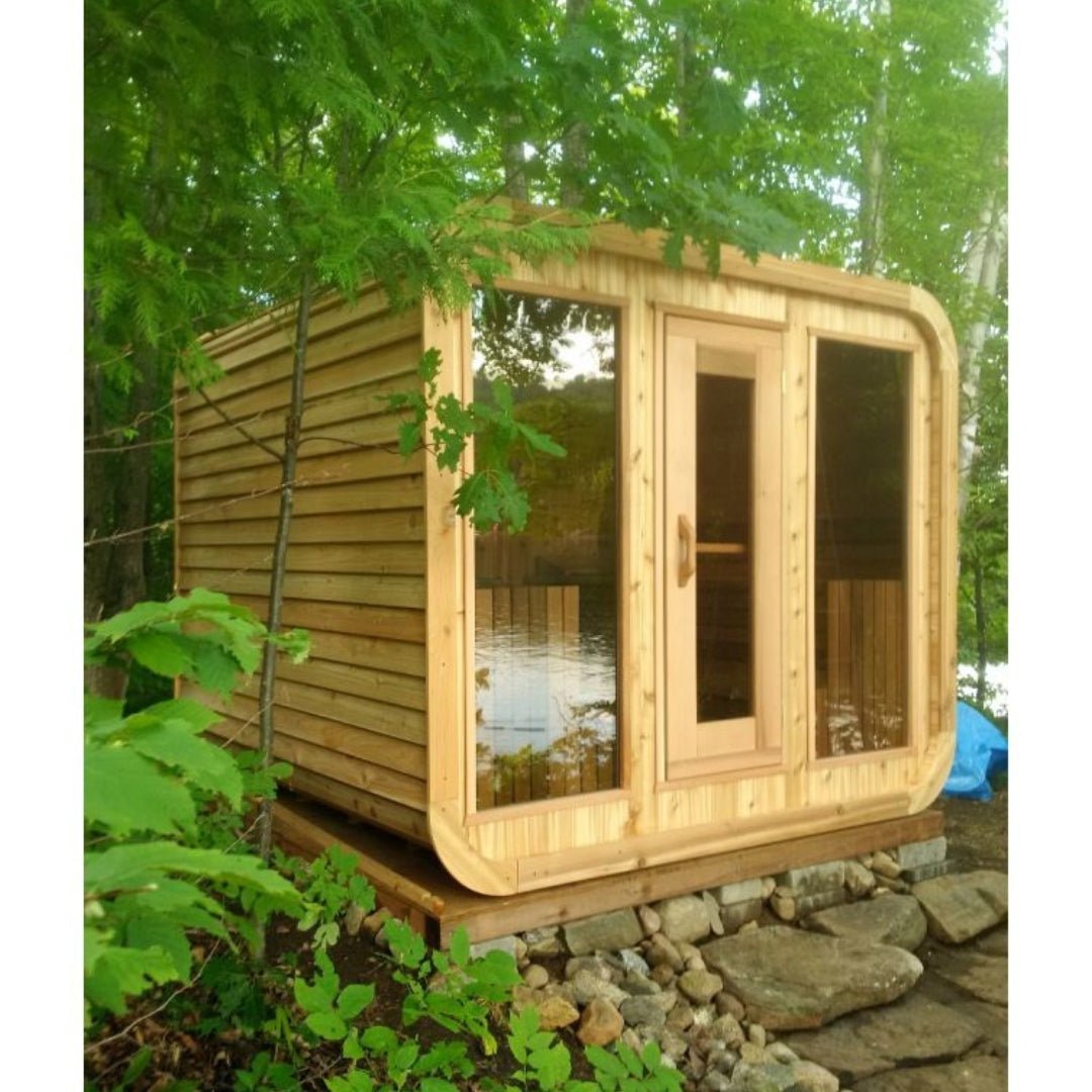 Sauna Cube Extérieur Luxe - Design Moderne & Élégant - Quality Spa