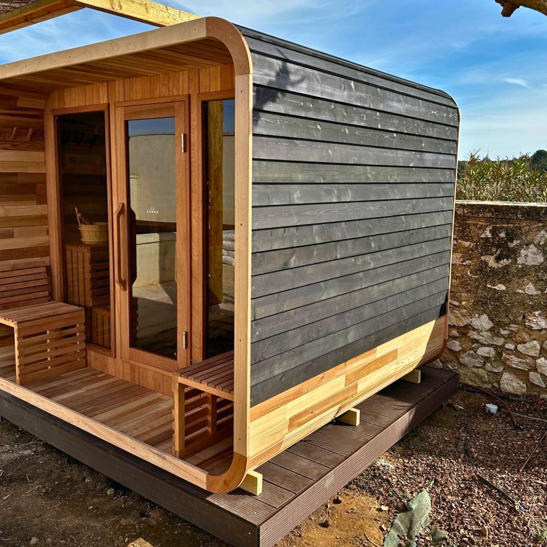 Sauna Cube Extérieur XXL Black - Design Moderne - Quality Spa