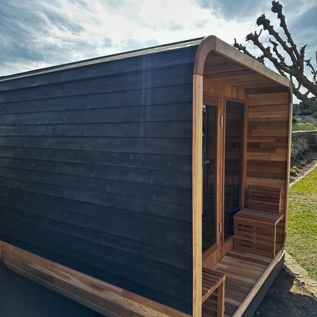 Sauna Cube Extérieur XXL Black - Design Moderne - Quality Spa