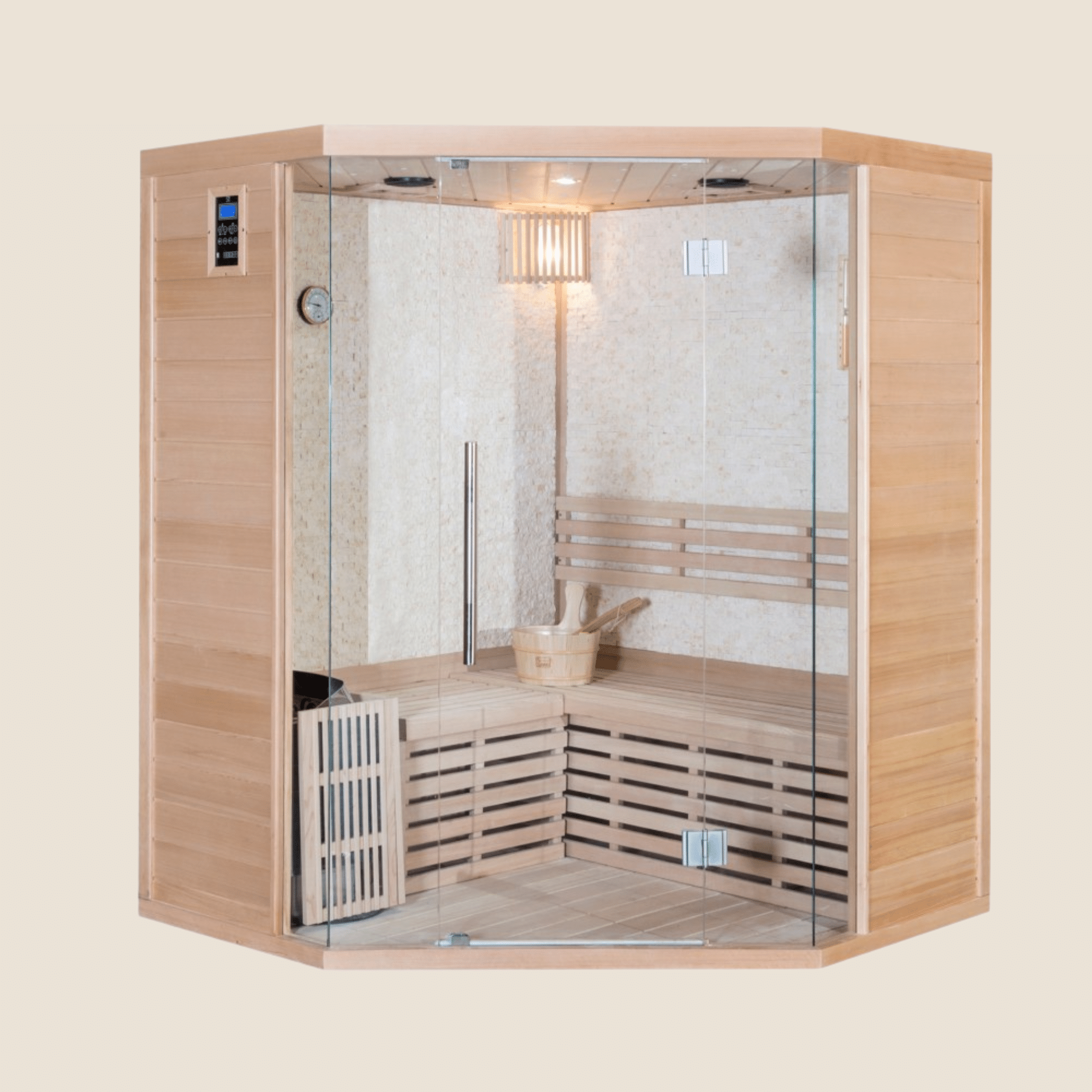 Sauna Traditionnel Finlandais Luxe 3 PLACES - MARVIK 3 - Quality Spa