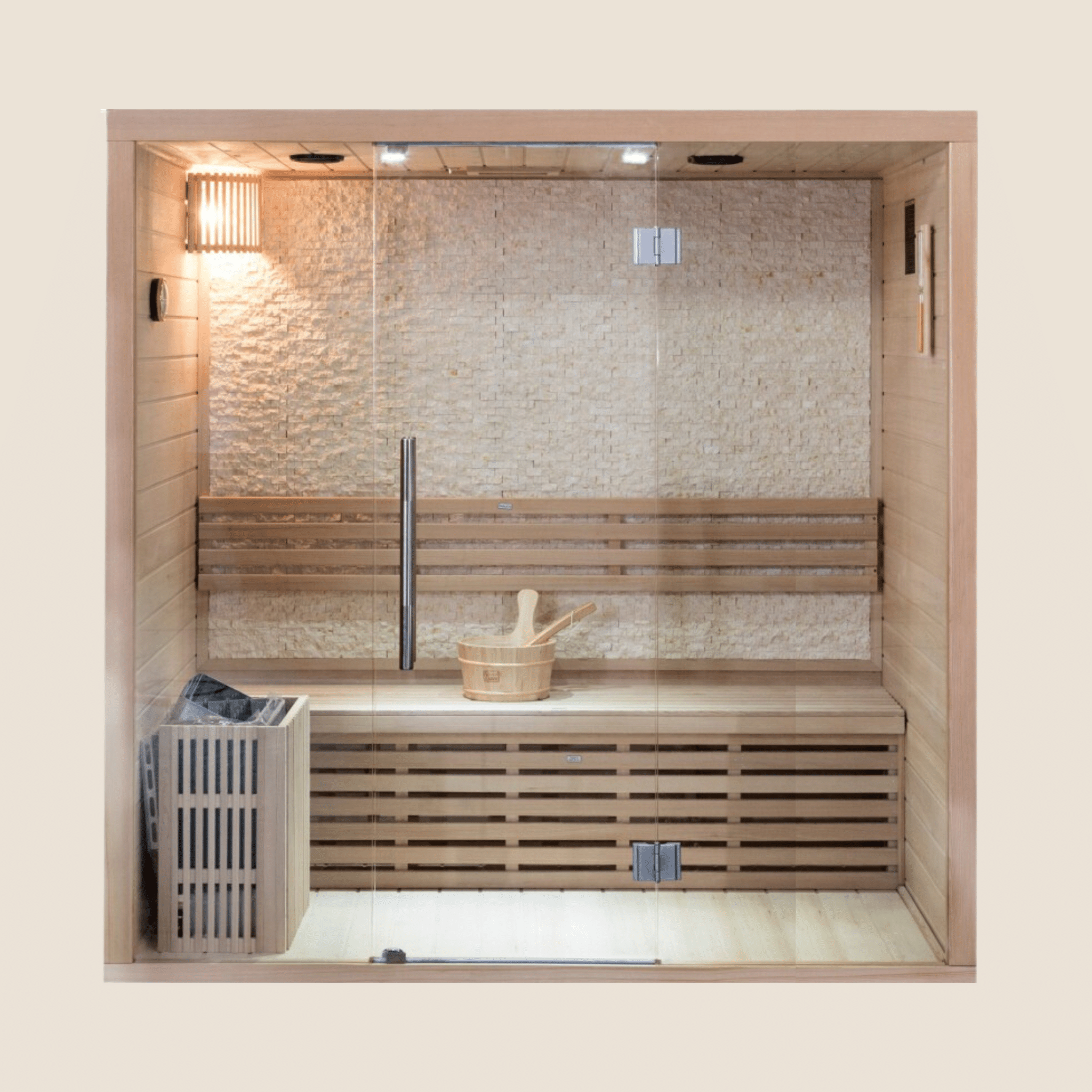 Sauna Traditionnel Luxe 4 PLACES - HEMTOR 4 - Quality Spa