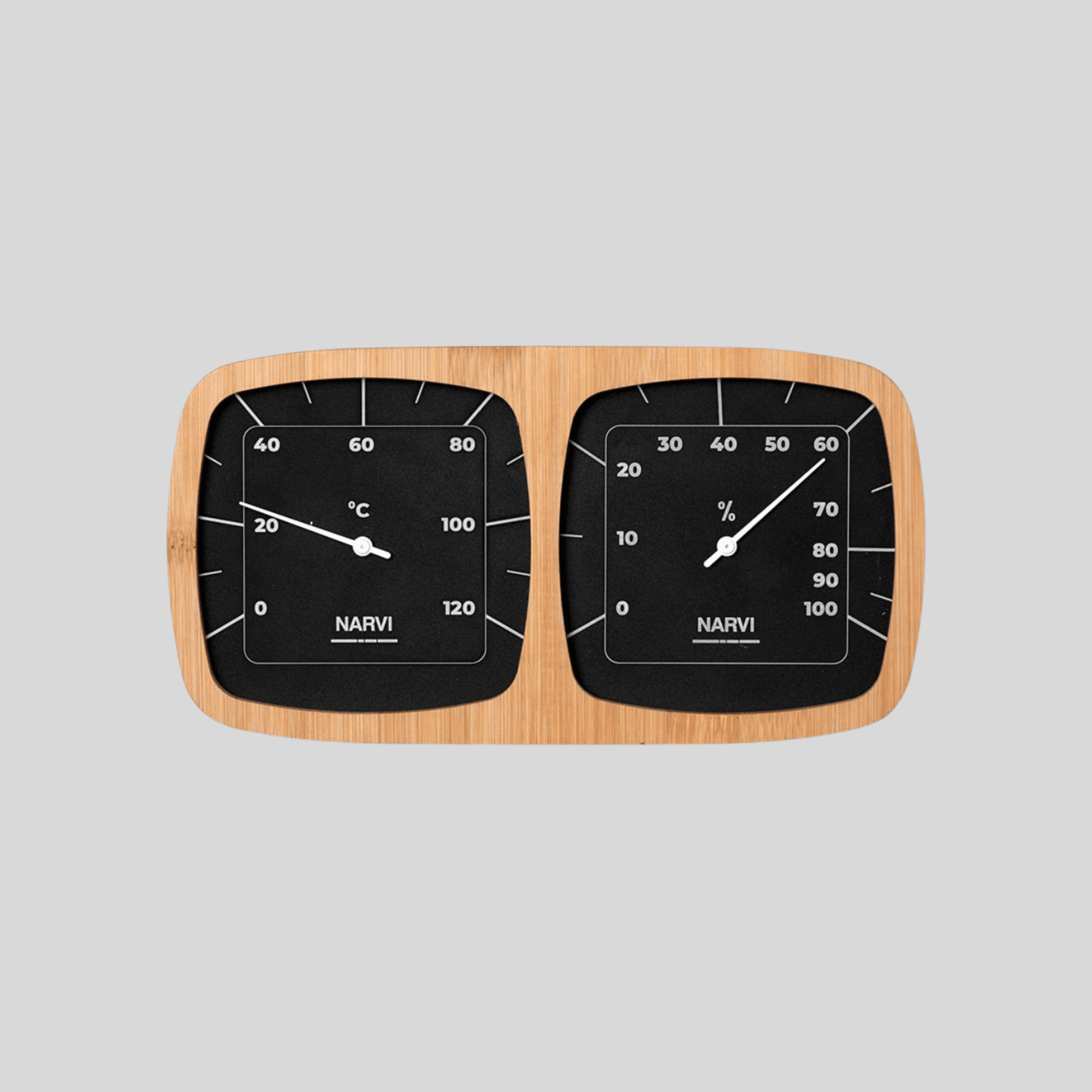 Thermomètre Hygromètre Narvi Black pour Sauna - Quality Spa