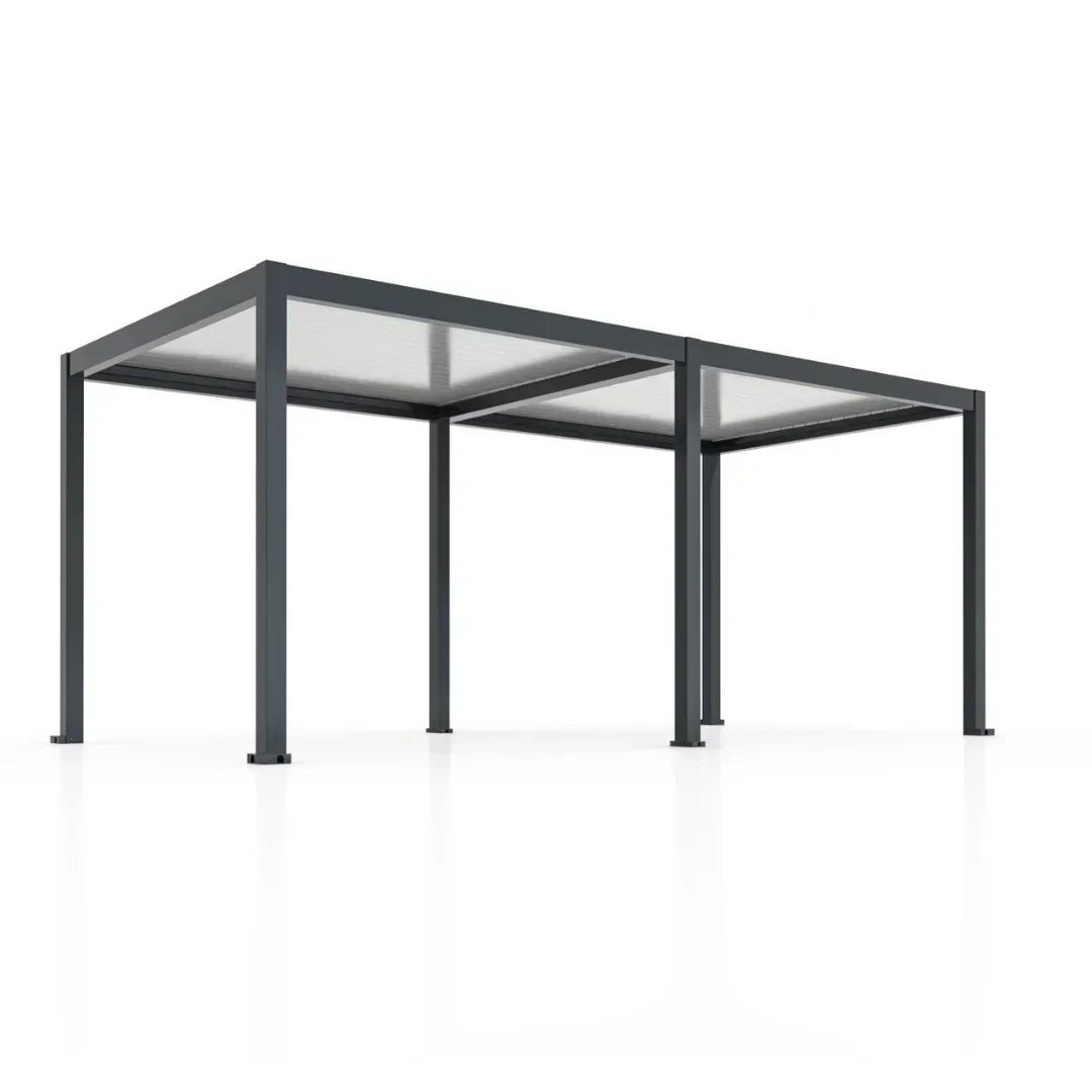 6x4m Pergola Adossée Bioclimatique : Gamme Nova - Quality Spa