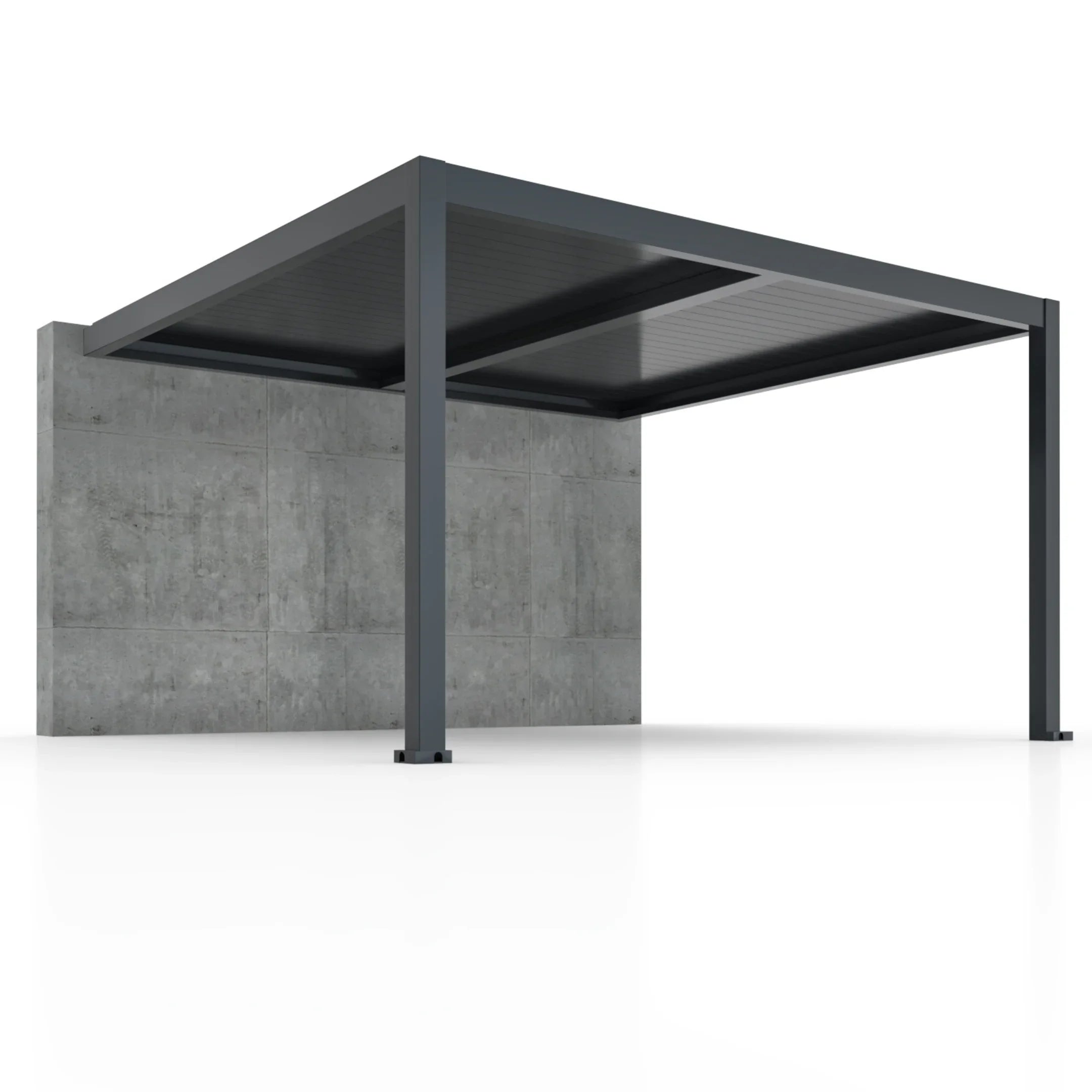 4x4m Pergola Adossée Bioclimatique : Gamme Nova