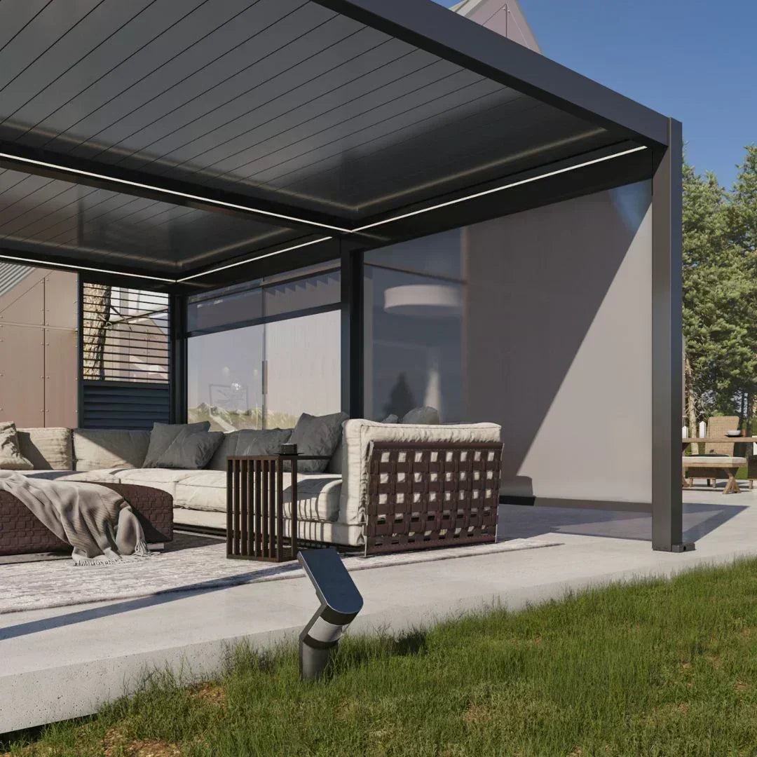 4x3m Pergola Adossée Bioclimatique : Gamme Nova