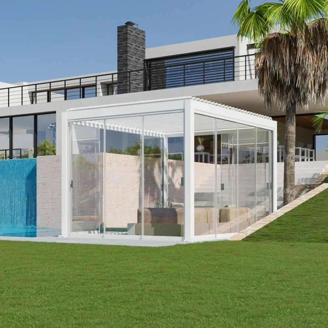 6x3m Pergola Adossée Bioclimatique : Gamme Nova