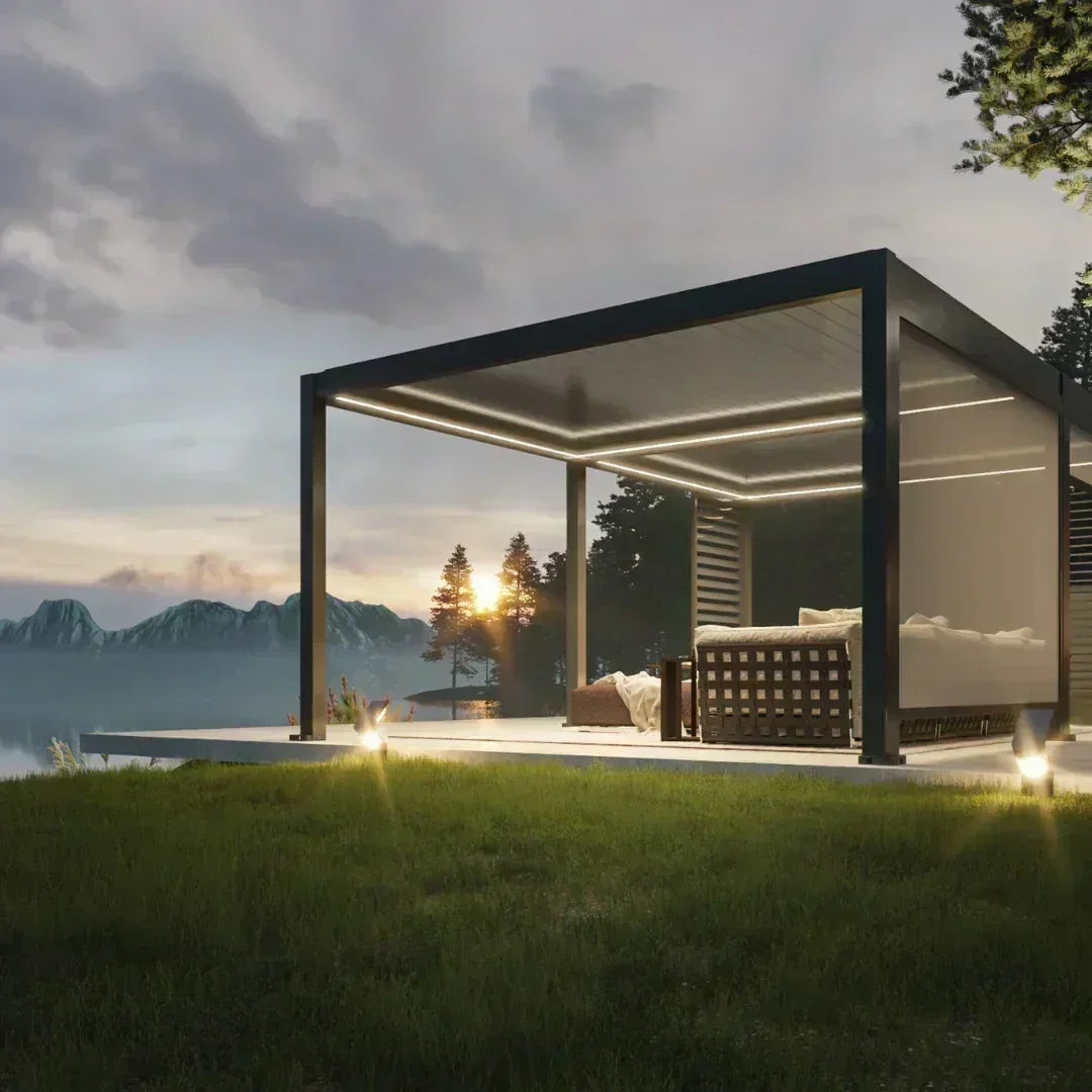 4x3m Pergola Adossée Bioclimatique : Gamme Nova