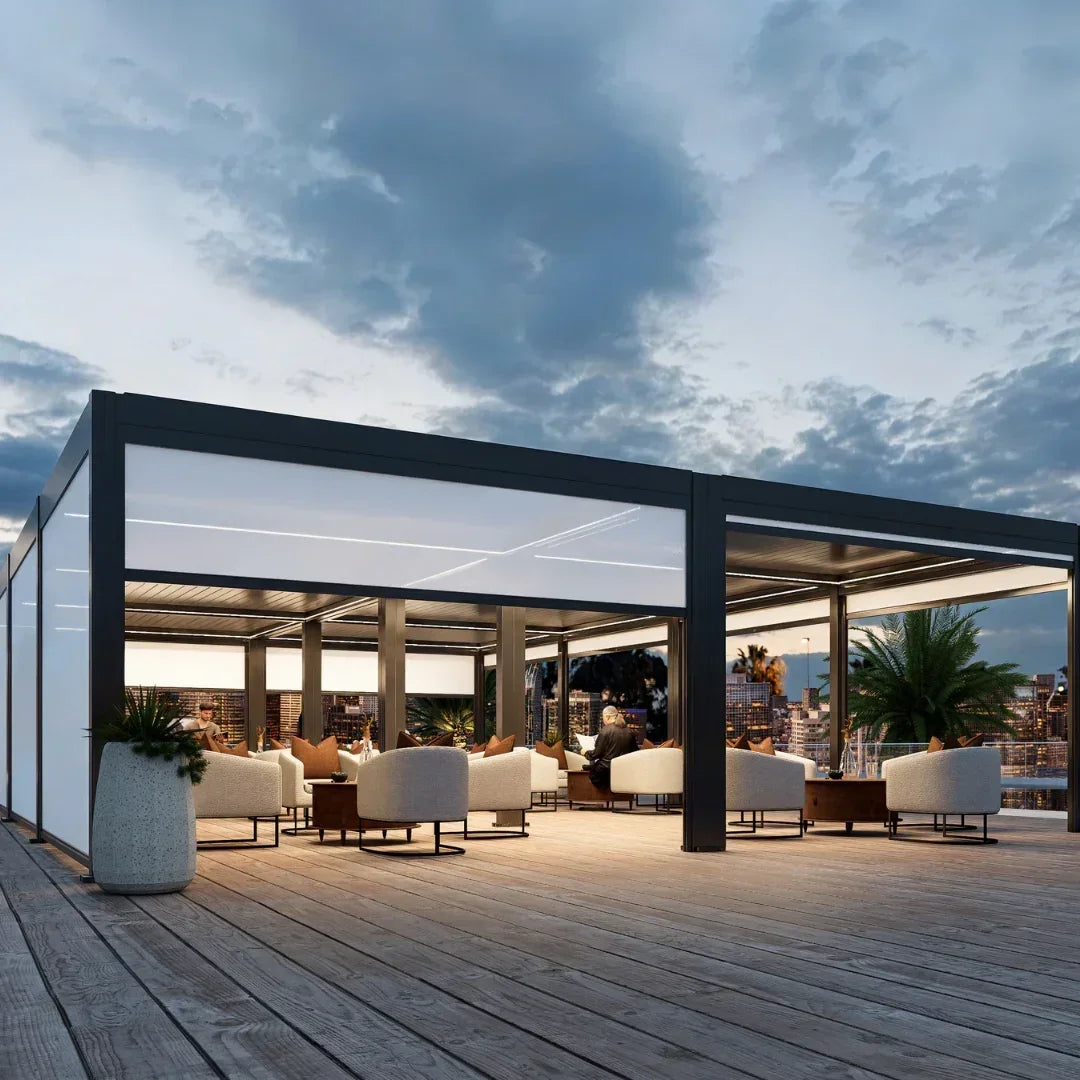 4x3m Pergola Adossée Bioclimatique : Gamme Nova