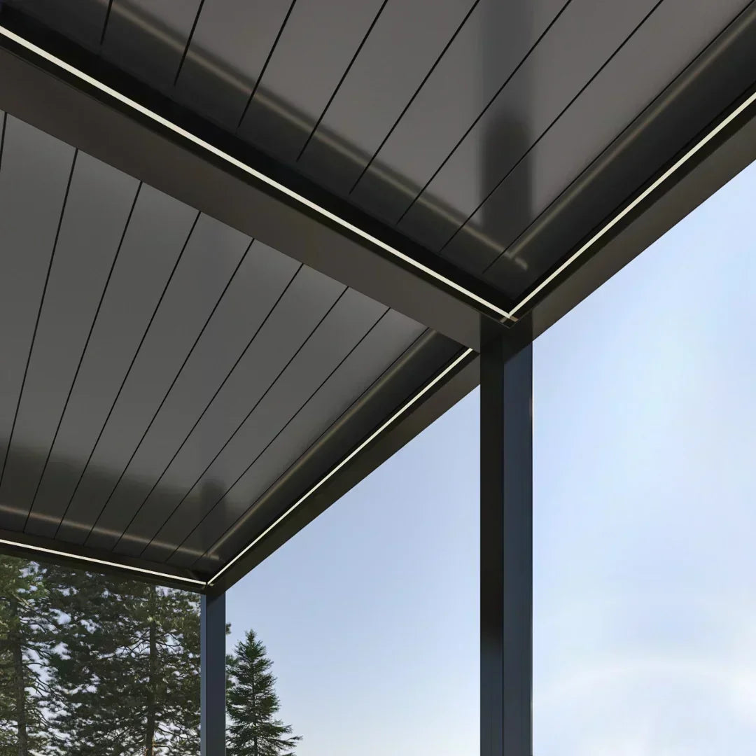 4x3m Pergola Adossée Bioclimatique : Gamme Nova