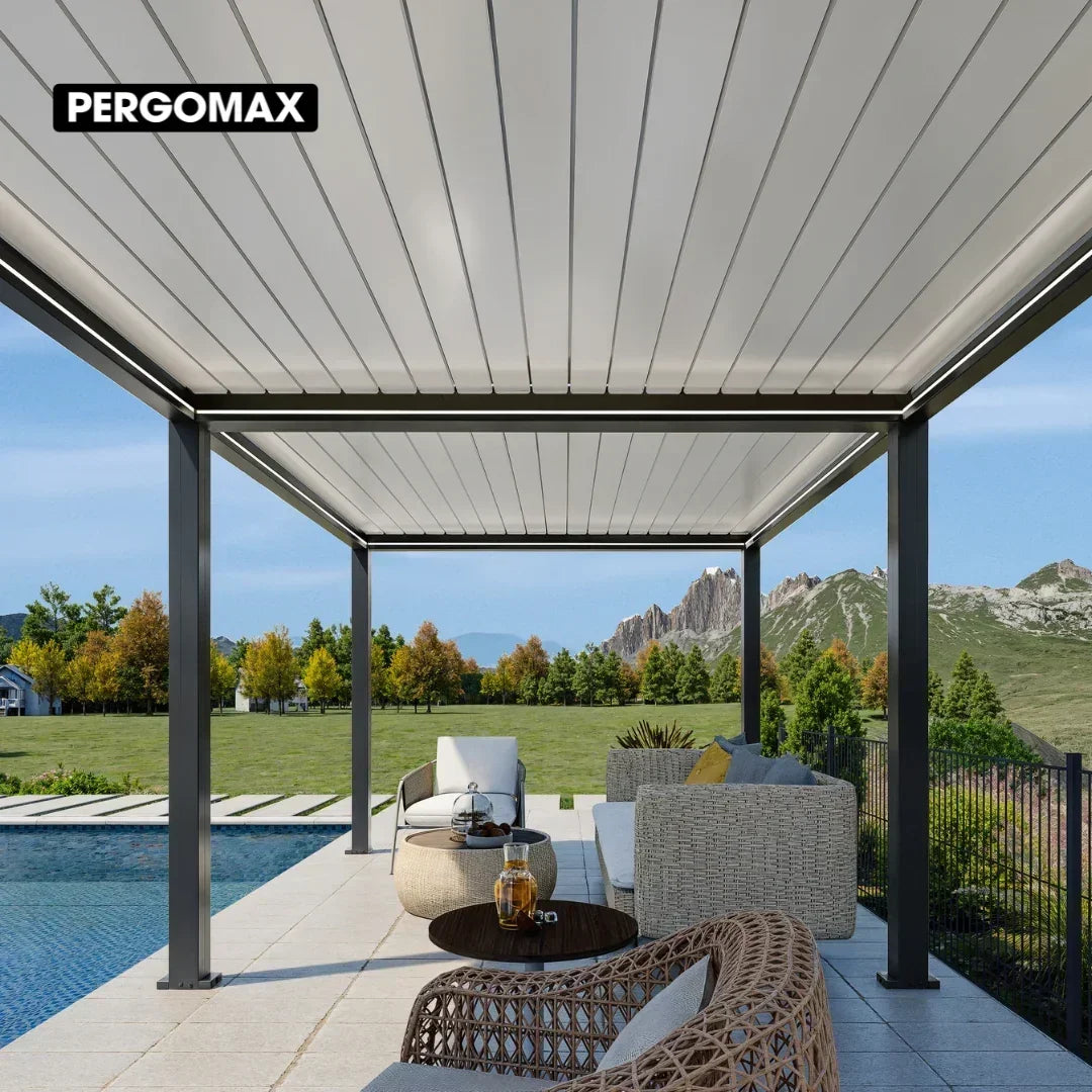 6x3m Pergola Adossée Bioclimatique : Gamme Nova