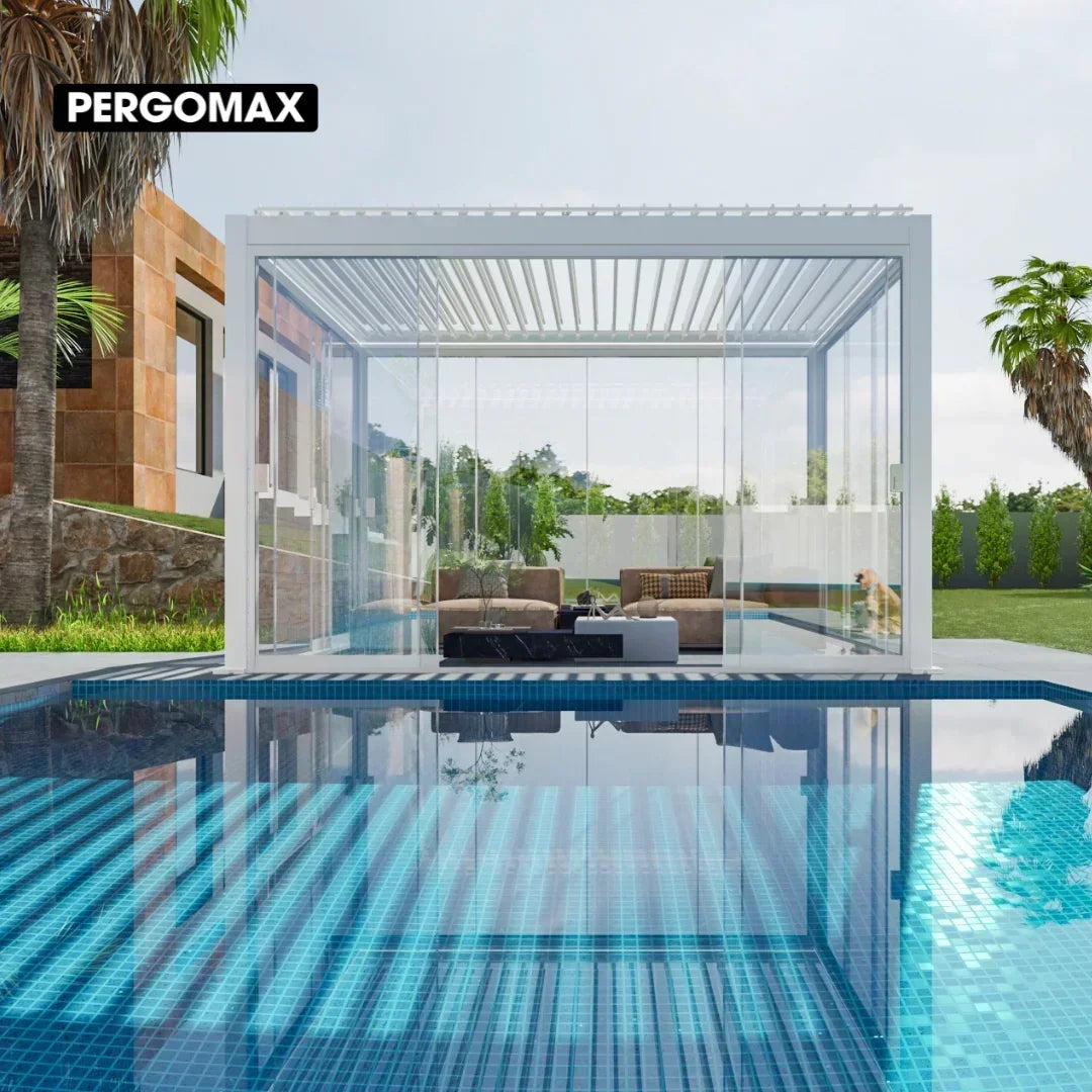 4x4m Pergola Adossée Bioclimatique : Gamme Nova