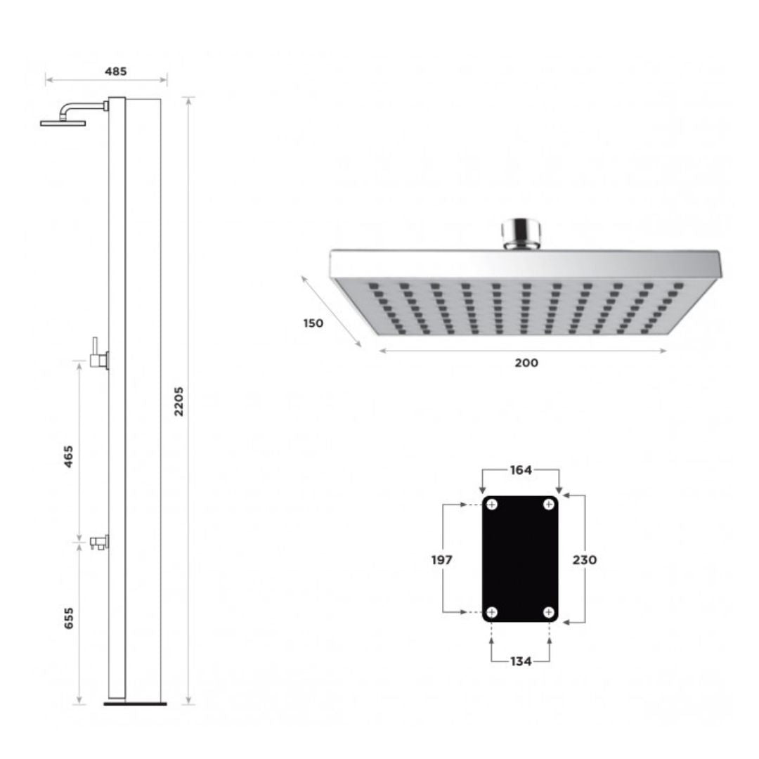 Douche Solaire Luxe pour Spa et Piscine - Quality Spa