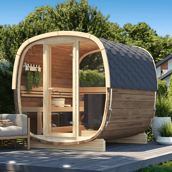 Sauna Cube Extérieur Luxe - CubeWarm