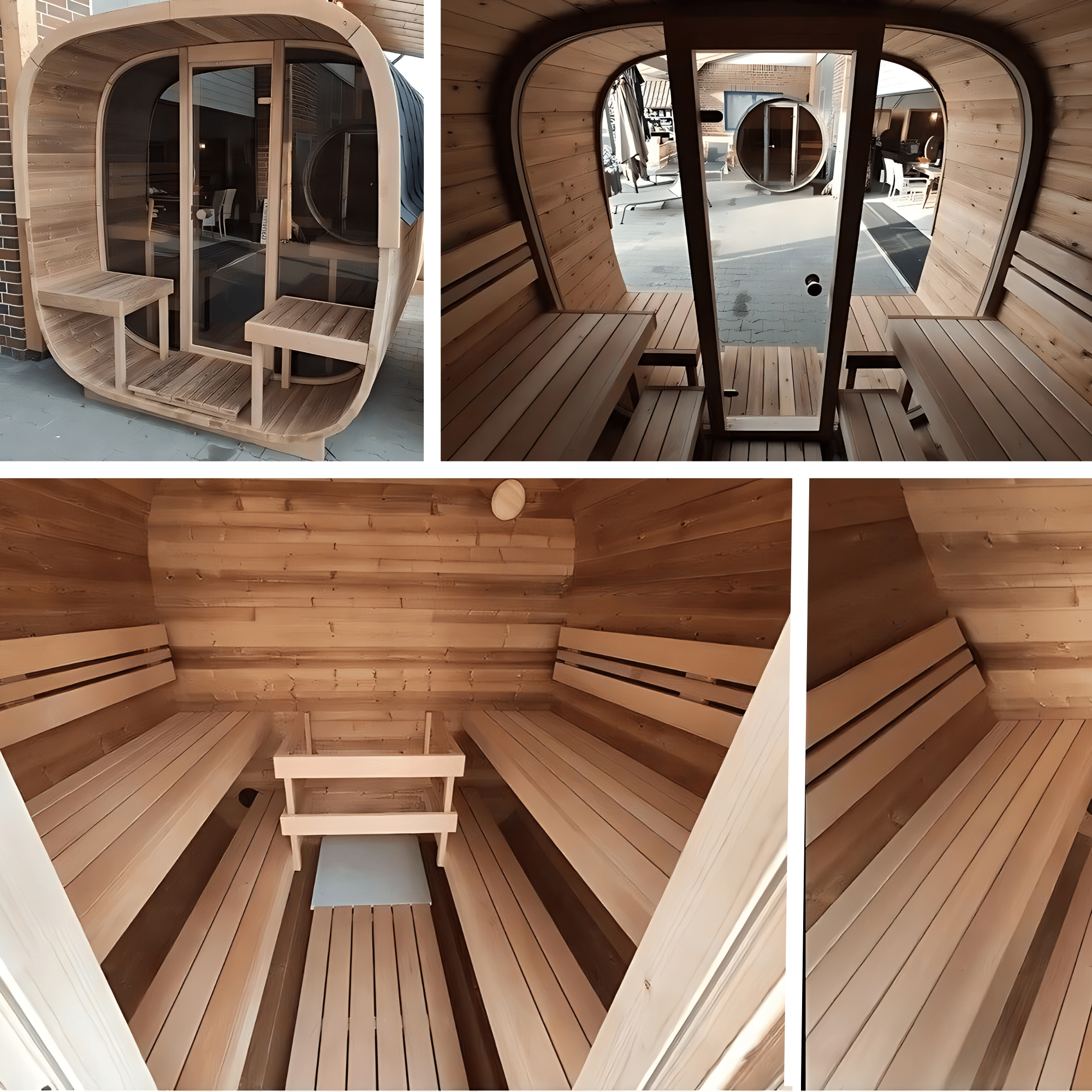 Sauna Cube Extérieur Luxe - CubeWarm - Quality Spa