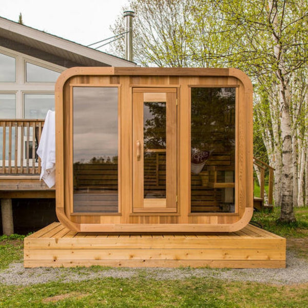Sauna Cube Extérieur Luxe - Design Moderne & Élégant