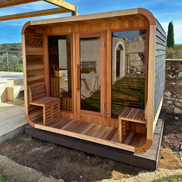 Sauna Cube Extérieur XXL Black - Design Moderne