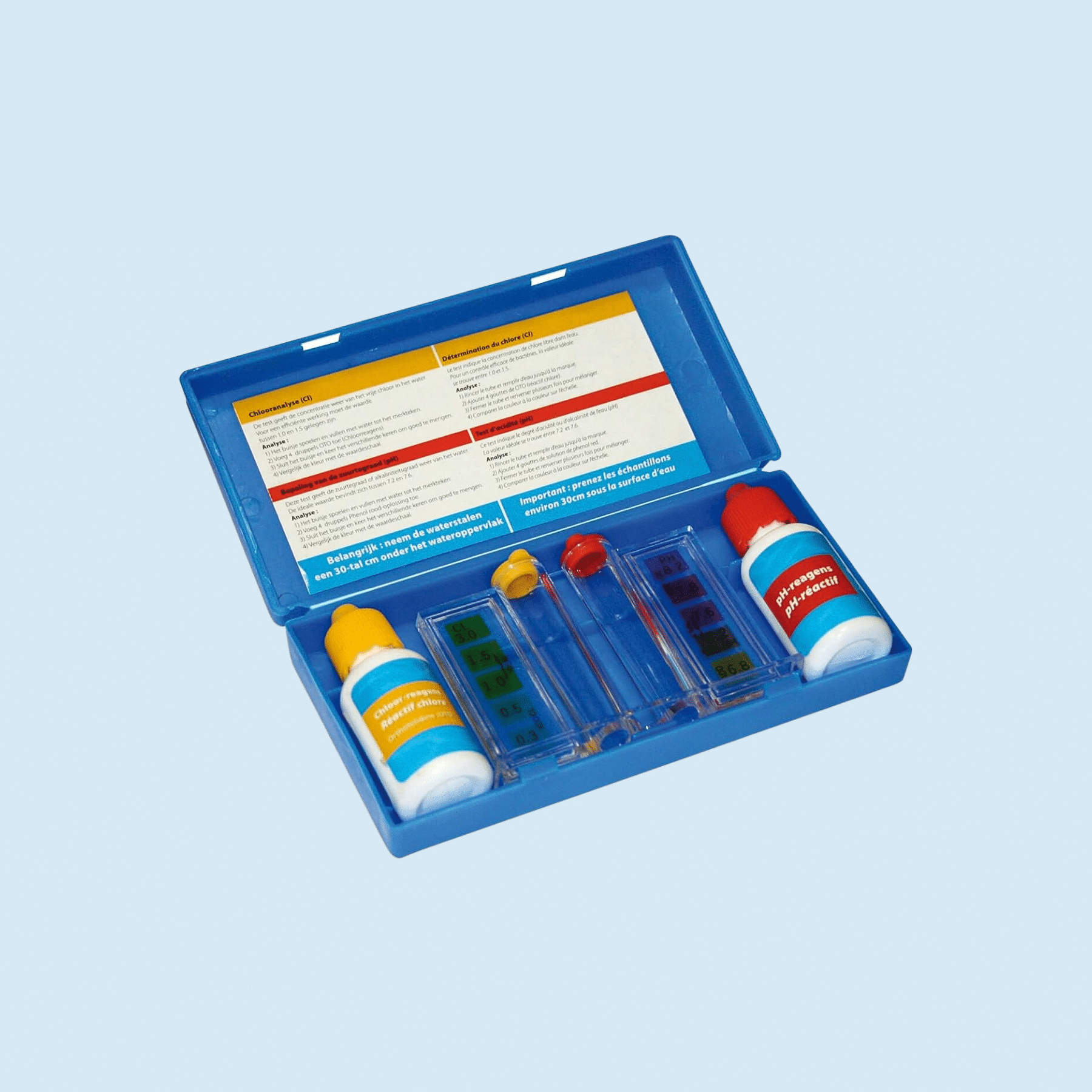 Trousse d'analyse d'eau pour Spa ou Jacuzzi CHLORE/BROME/PH - Quality Spa