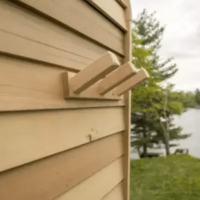 Porte peignoirs Cube sauna